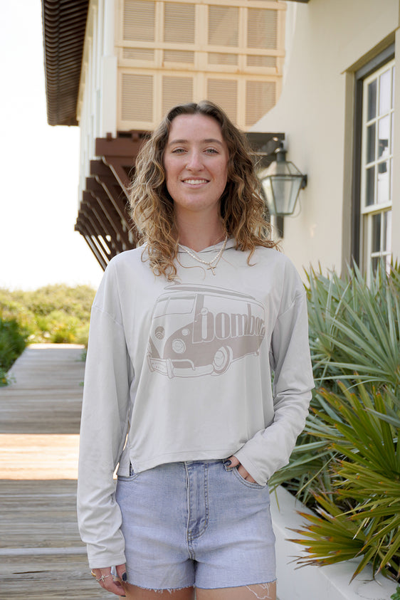 BOMBORA CROP UV HOODIE