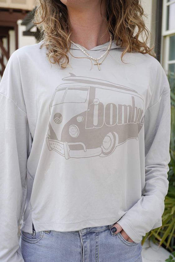 BOMBORA CROP UV HOODIE