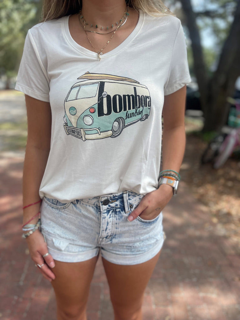 Bombora Bus White Tee